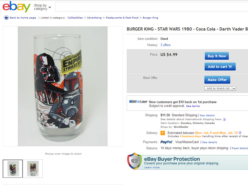 Step 2: Find the glass for a steal on eBay