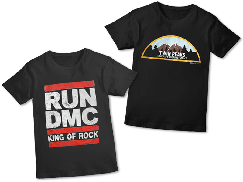 Original RUN DMC and Twin Peaks shirts are hard to come by