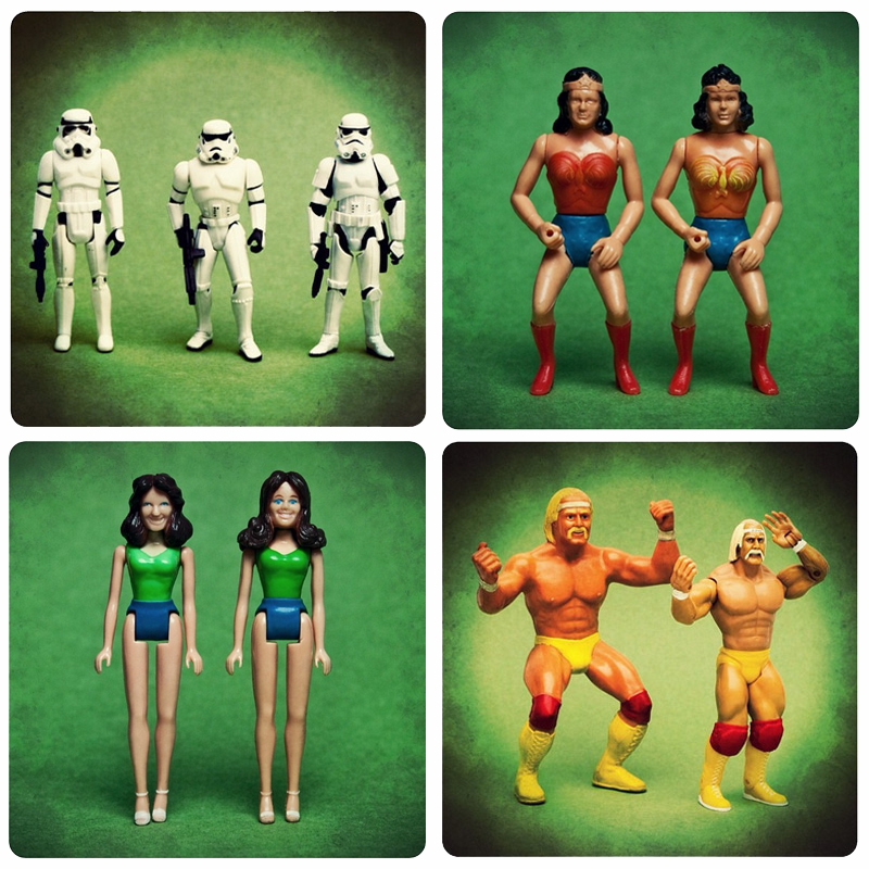 Action figure evolutions. Photos by Danny Neumann