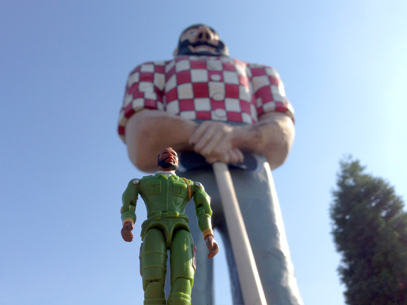 B.A. with Paul Bunyan in Oregon