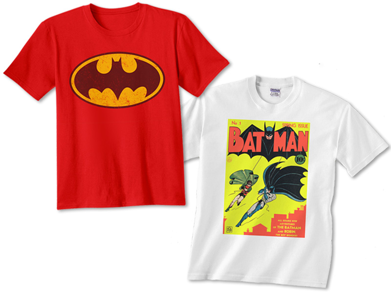 Batman shirts I've worn