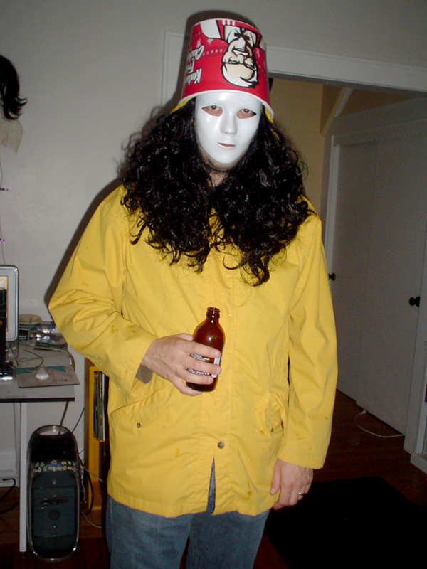 Buckethead's hair must be finger-licking good.