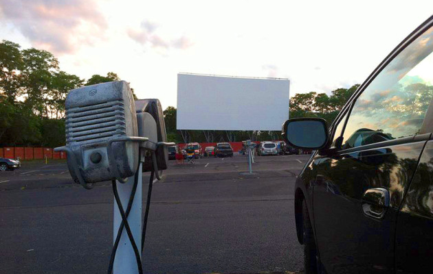 Before the show, Wellfleet Drive-In, Wellfleet, MA