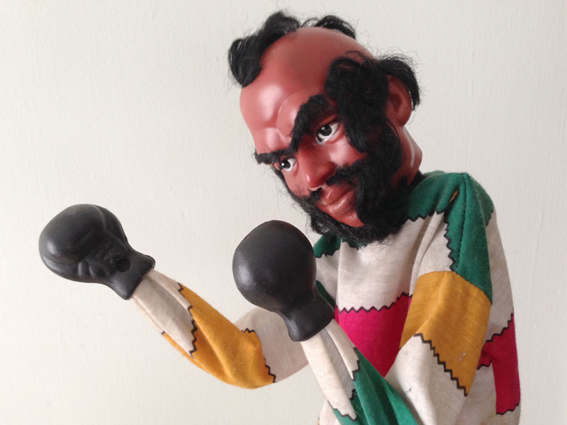 Mr. T punching puppet