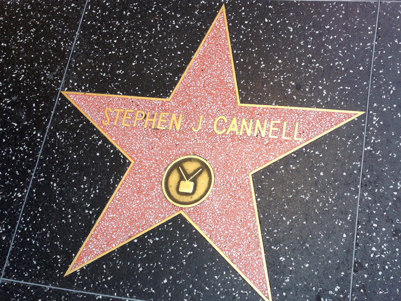 Stephen J. Cannell's star on the Walk of Fame